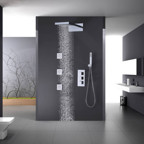 Wonderland America Thermostatic Complete Shower System with RoughIn